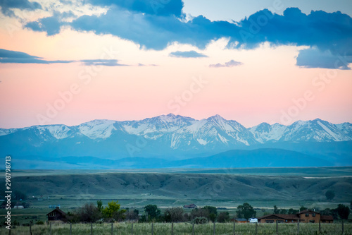 A beautiful overlooking view of nature in Three Forks, Montana photo