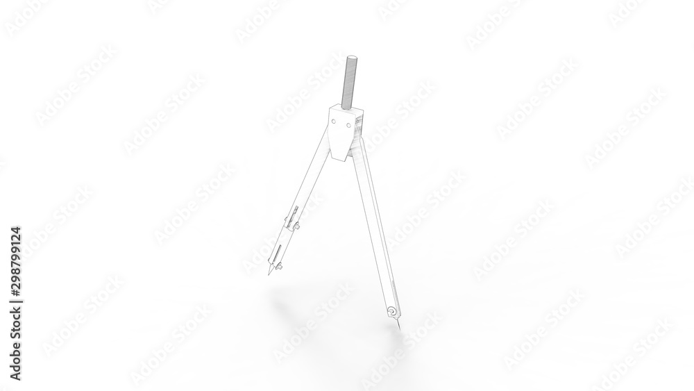 3d rendering of a compass isolated on white background 3d rendering of a compass isolated on white background