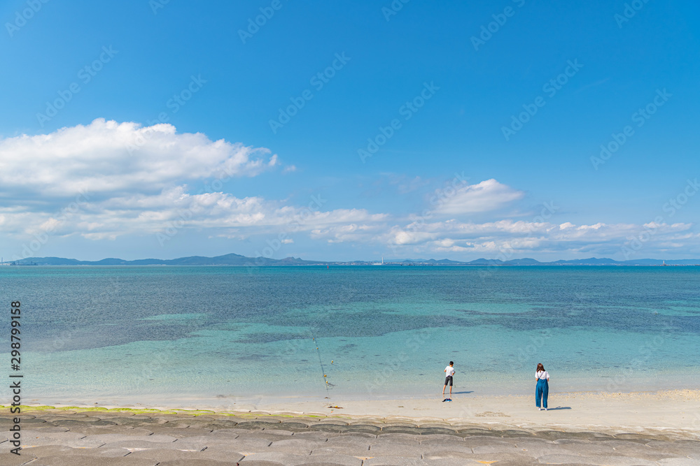 沖縄 あやはし海中道路ビーチ