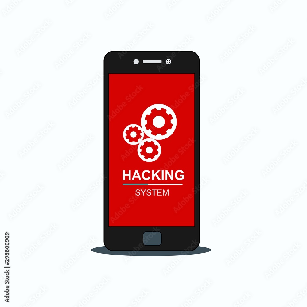 Alert notification on laptop, computer, smartphone vector, malware concept, spam data, fraud internet error, insecure connection, online scam, virus vector illustration template Alert notification on laptop, computer, smartphone vector, malware concept, spam data, fraud internet error, insecure connection, online scam, virus vector illustration template
