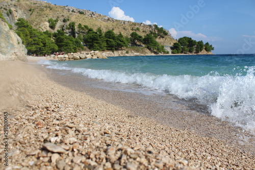 Obraz na płótnie Plaża Cicha Zatoka Riviera Beach Croaria w salonie