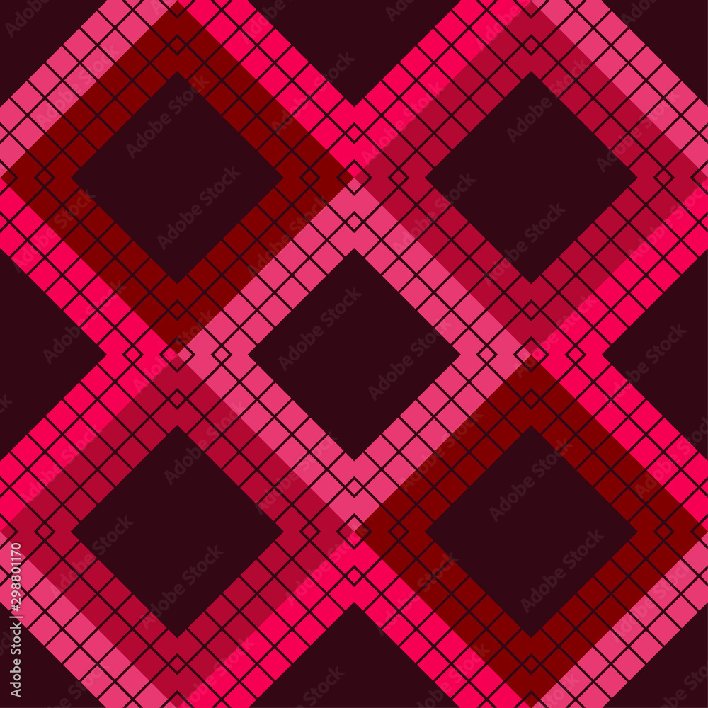 Obraz premium Ethnic boho seamless pattern. Lace. Embroidery on fabric. Patchwork texture. Weaving. Traditional ornament. Tribal pattern. Folk motif. Vector illustration for web design or print.