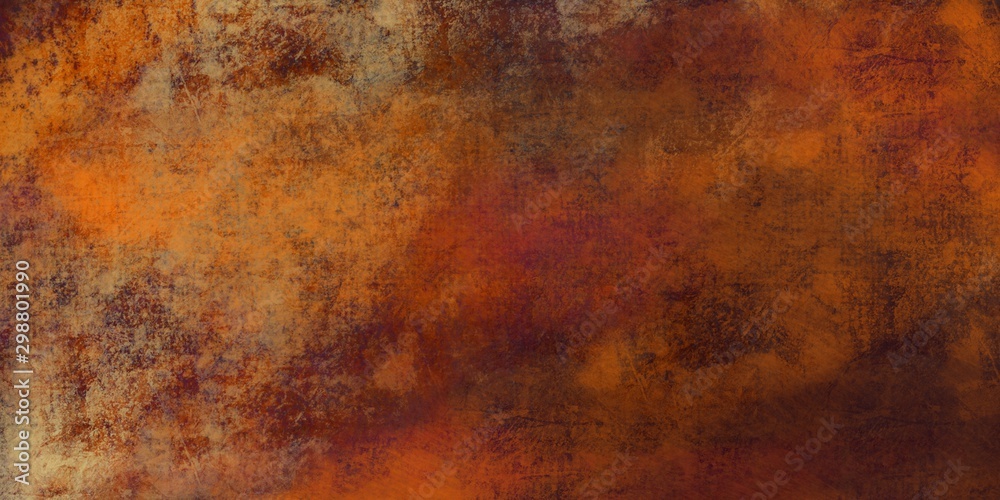 Vintage, craft background with grunge texture cracks. Blank abstract backdrop - illustration.