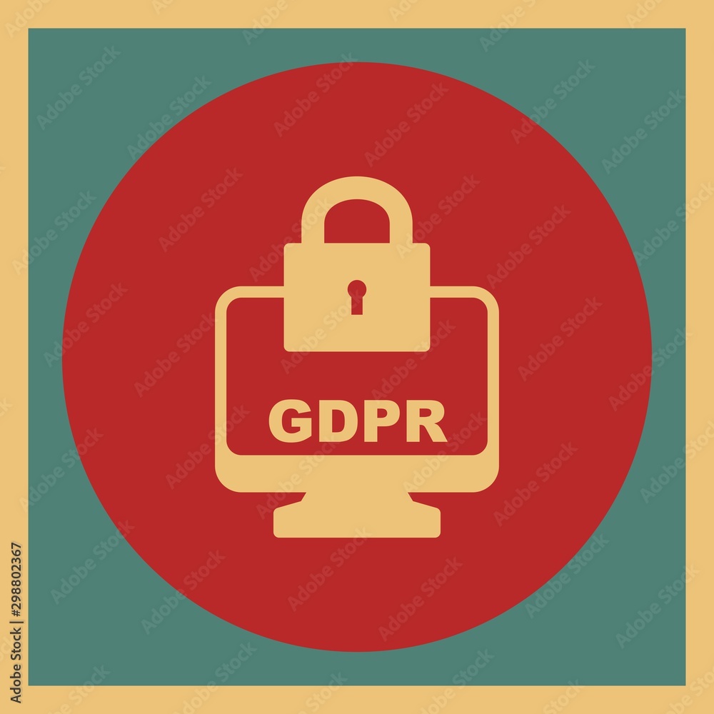 GDPR Security Lock Screen Icon For Your Design,websites and projects. GDPR Security Lock Screen Icon For Your Design,websites and projects.