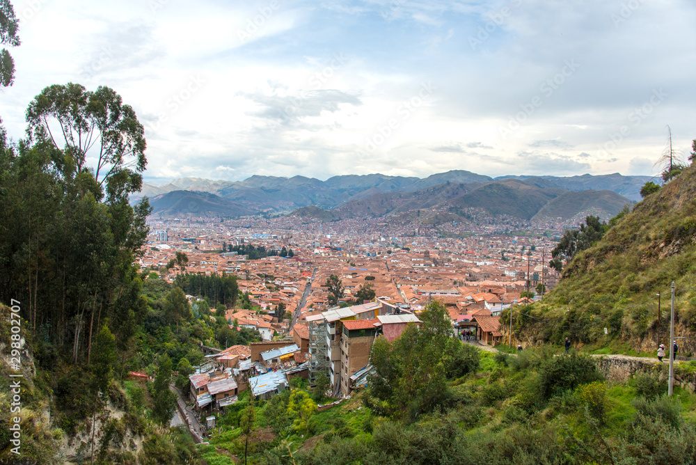 Panoramic view of Cusco (Peru)