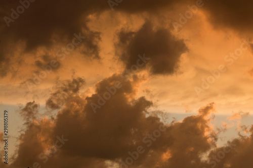 clouds at sunset in Rome