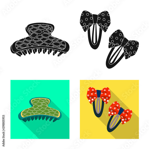 Vector design of beauty and fashion symbol. Collection of beauty and female vector icon for stock.