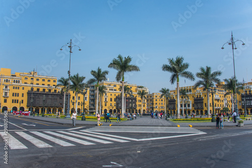 Plaza de Armas (Plaza Mayor) in Lima photo
