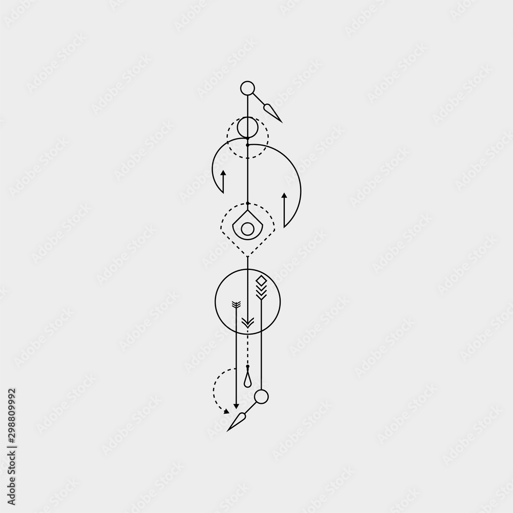 Line Dot Tattoo Design Line Dot Tattoo Design