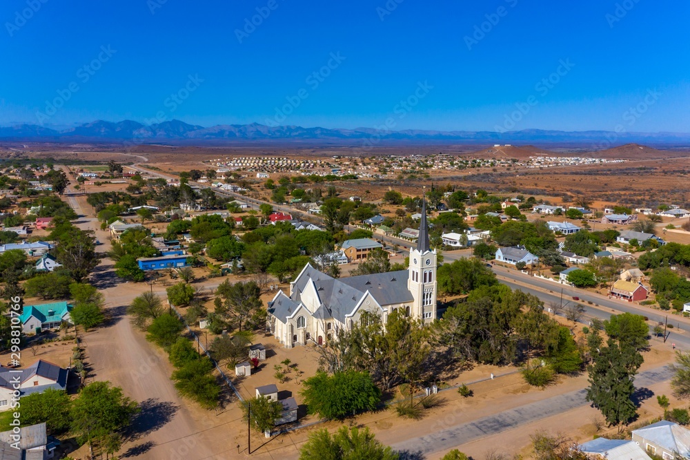 The small town of Steytlerville in the dry and arid Karoo region of South Africa