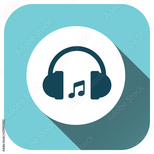 headphone icon vector isolated on white background. earphones music symbol for your design, logo, application, UI.