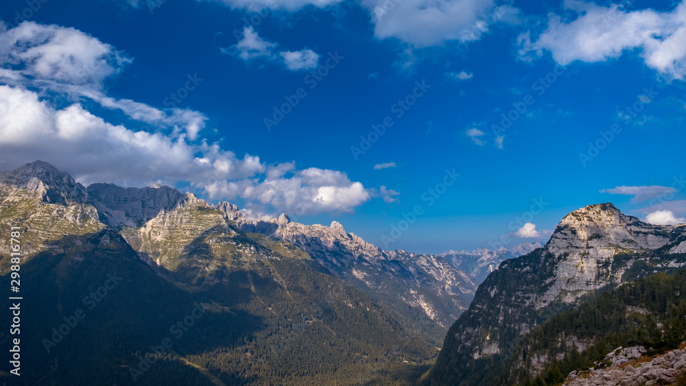 The Montasio group in the Julian Alps The Montasio group in the Julian Alps