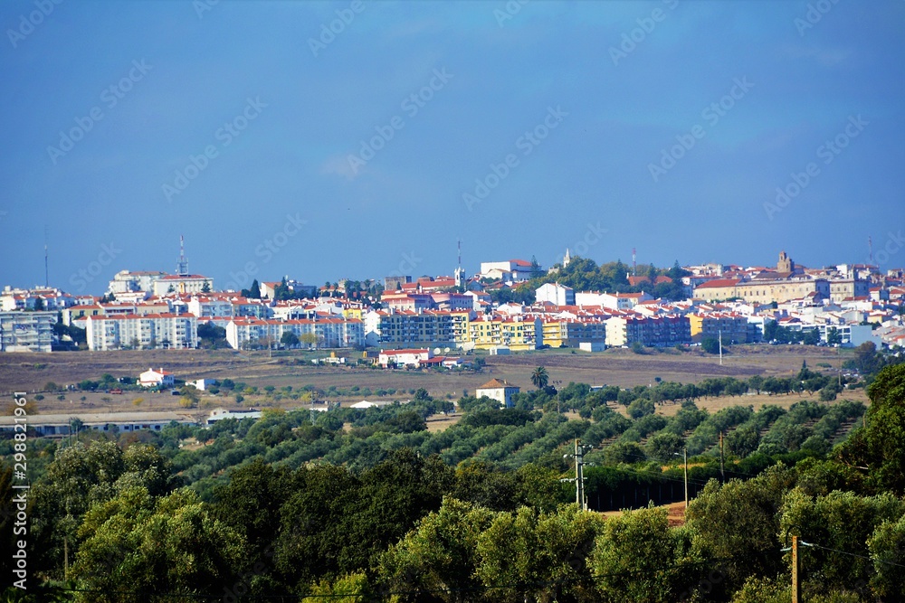 Beja city - Portugal seen from a distance