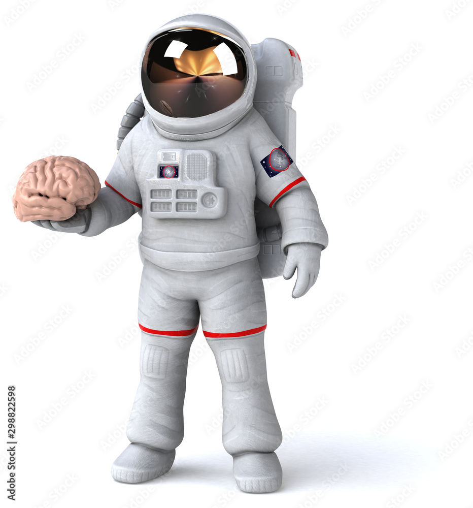 Fun astronaut - 3D Illustration Fun astronaut - 3D Illustration