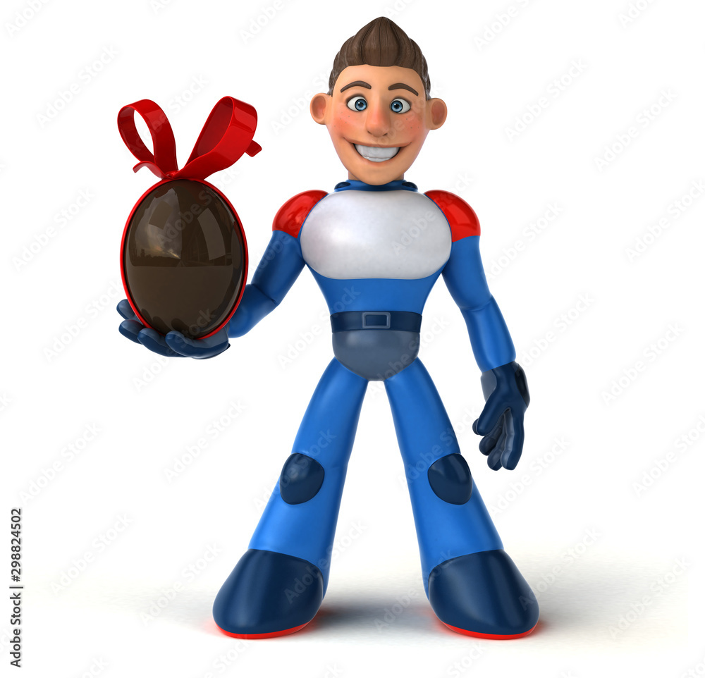 Super modern superhero - 3D Illustration Super modern superhero - 3D Illustration