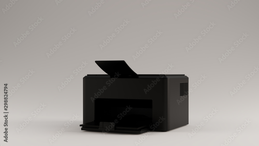 Black Office Printer Desktop 3d illustration 3d render Black Office Printer Desktop 3d illustration 3d render