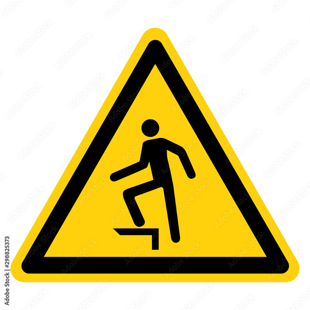 Warning No Stepping On Surface Symbol Sign, Vector Illustration, Isolate On White Background Label .EPS10 Warning No Stepping On Surface Symbol Sign, Vector Illustration, Isolate On White Background Label .EPS10