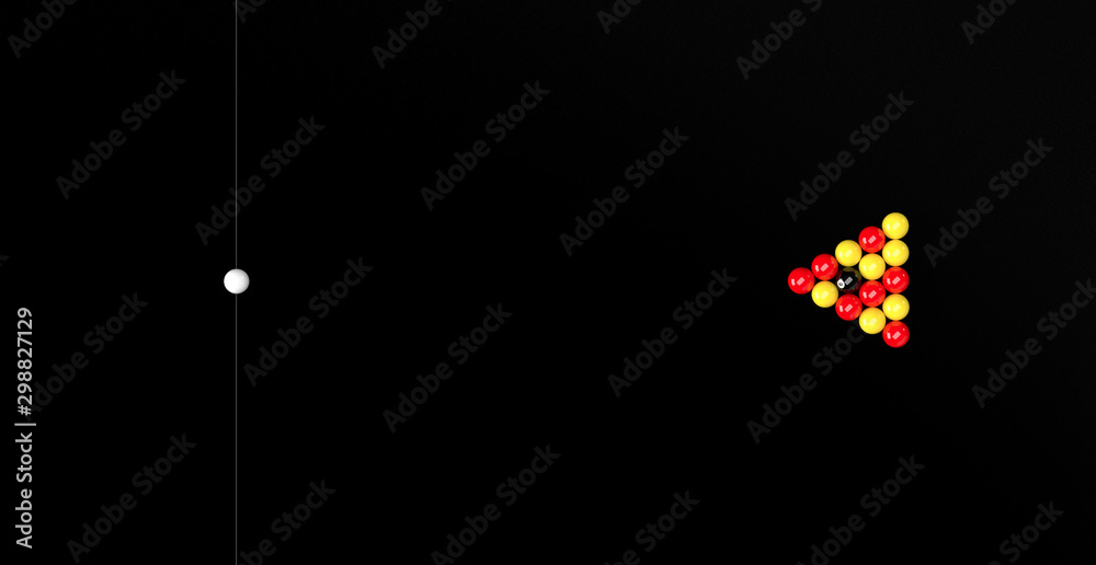 English Pool Billiards Balls Table Set Up 3D Render English Pool Billiards Balls Table Set Up 3D Render