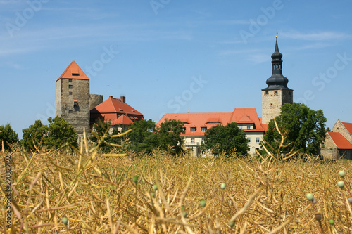 burg querfurt in sachsen-anhalt in der sonne liegend photo