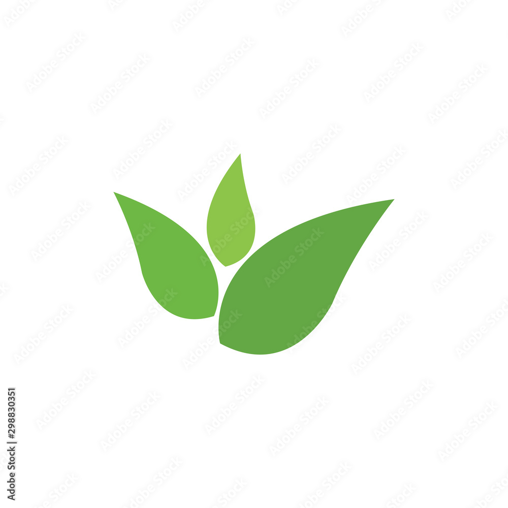 Naklejka premium Leaf Logo Template vector symbol