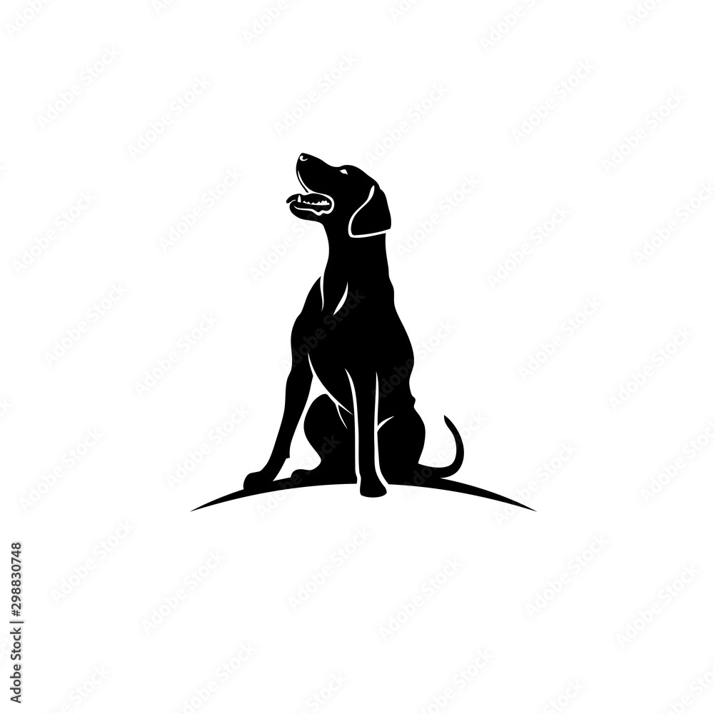 Icon Rhodesian Ridgeback Rhodesian Ridgeback dog - isolated vector illustration Stock Vector ...