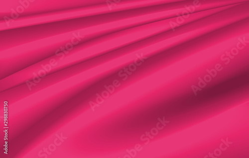 Background template design with red silky wave
