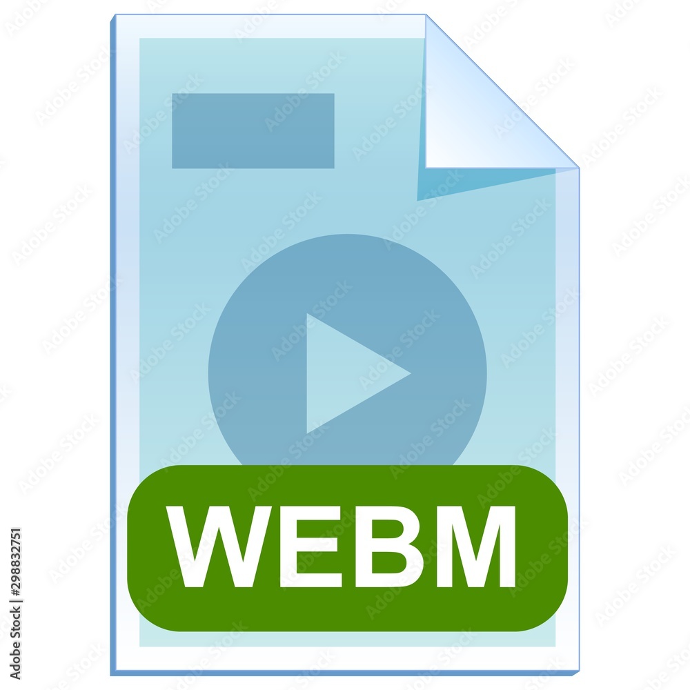 File format or file extension of online video - WEBM flat icon for user interface applications and websites isolated on white background. File format or file extension of online video - WEBM flat icon for user interface applications and websites isolated on white background.