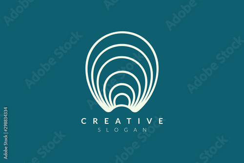 Blimp logo design for tourist, adventure, flight. Minimalist and modern vector illustration design suitable for business or brand.