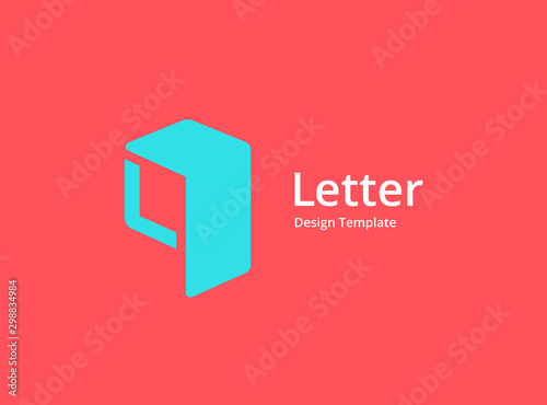 Letter Q or number 9 cube logo icon design template elements