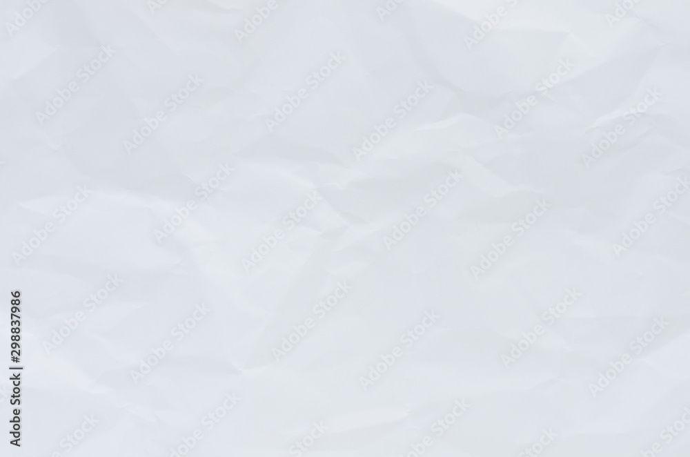 Obraz premium white crumpled paper texture background.