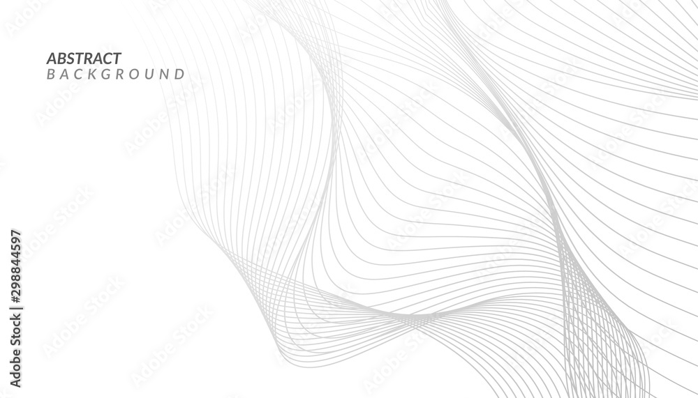 Abstract white and gray gradient background. abstract dots and line ...