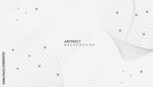Abstract white and gray gradient background. abstract dots and line design background.vector Illustration.
