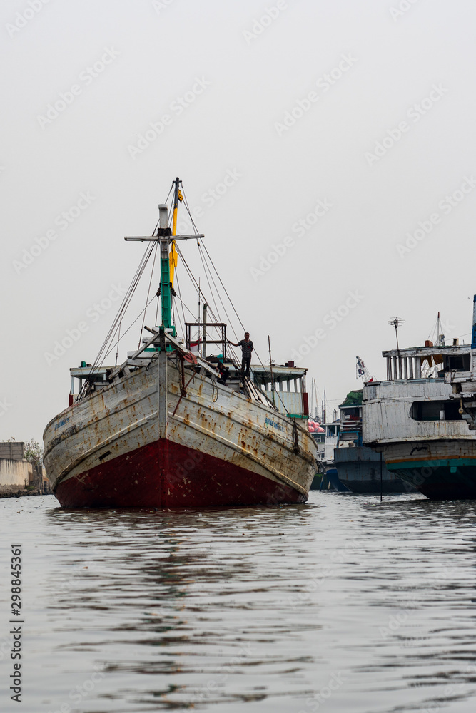 Sunda Kelapa port cityscape, Jakarta, Indonesia Sunda Kelapa port cityscape, Jakarta, Indonesia
