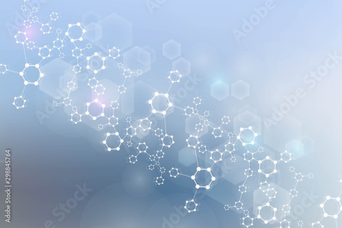 Big Data Visualization Background. Modern futuristic virtual abstract background. Science network pattern, connecting lines and dots. Global network connection vector.