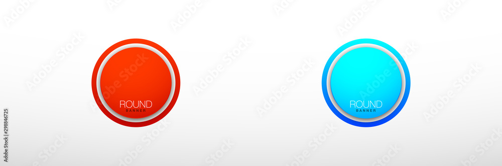 2 components chart make up something. Modern business circle ...
