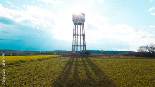 water tower and sky
