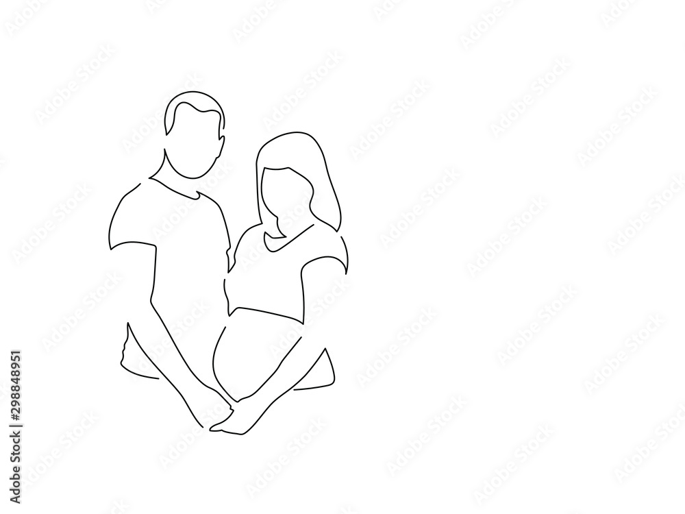 hey guys whats up — Can you draw husband and wife both pregnant and...