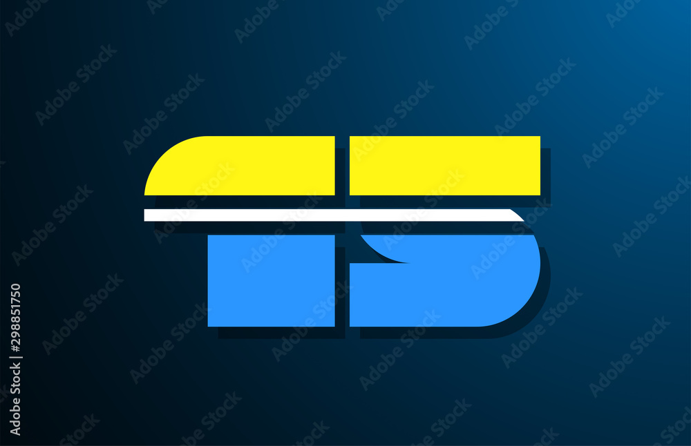 15 number blue yellow white logo for company icon design 15 number blue yellow white logo for company icon design