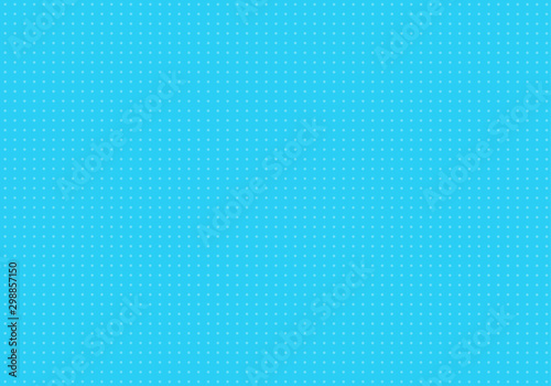 Simple floral oval pattern on a light blue background.