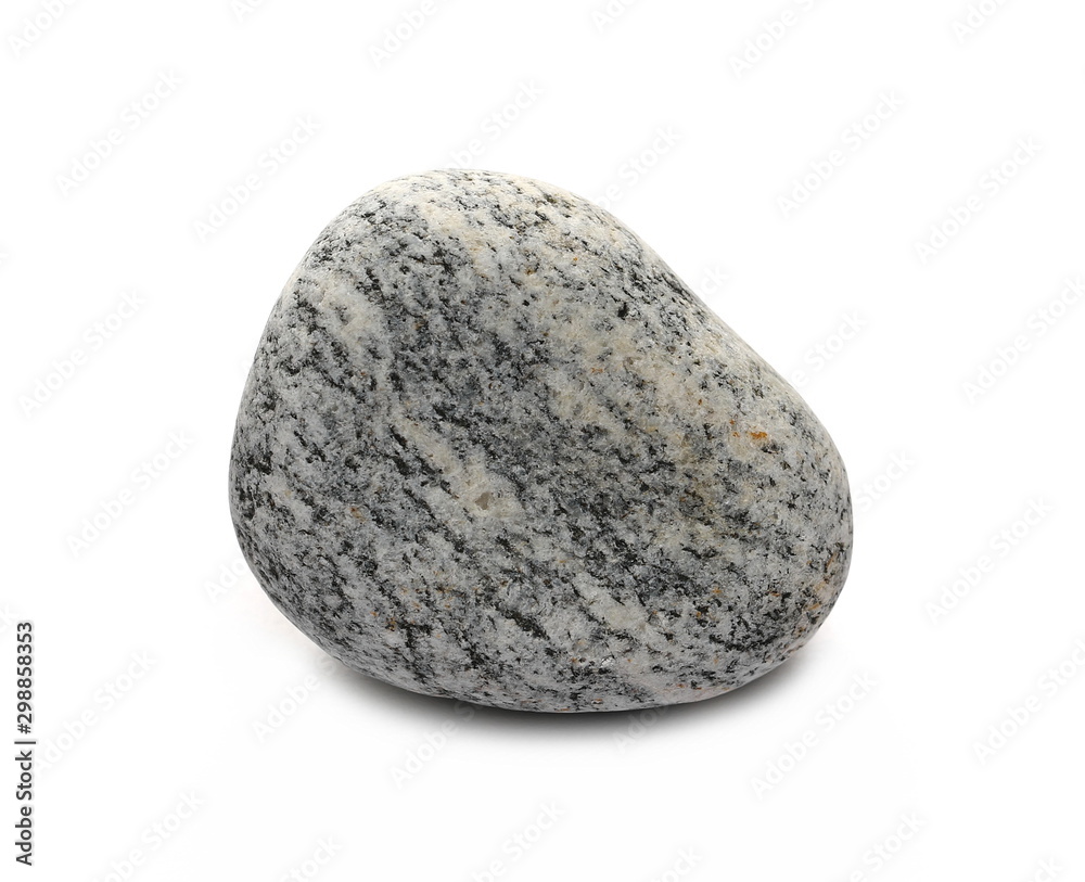 Gray quartz stone from Greenland, isolated on white background Gray quartz stone from Greenland, isolated on white background