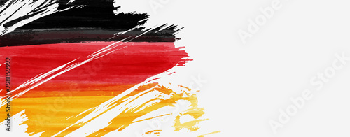 Banner with abstract flag of Germany photo