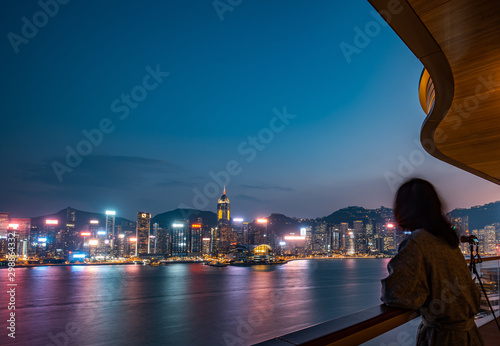 Deluxe Hong Kong Victoria Harbor Night View