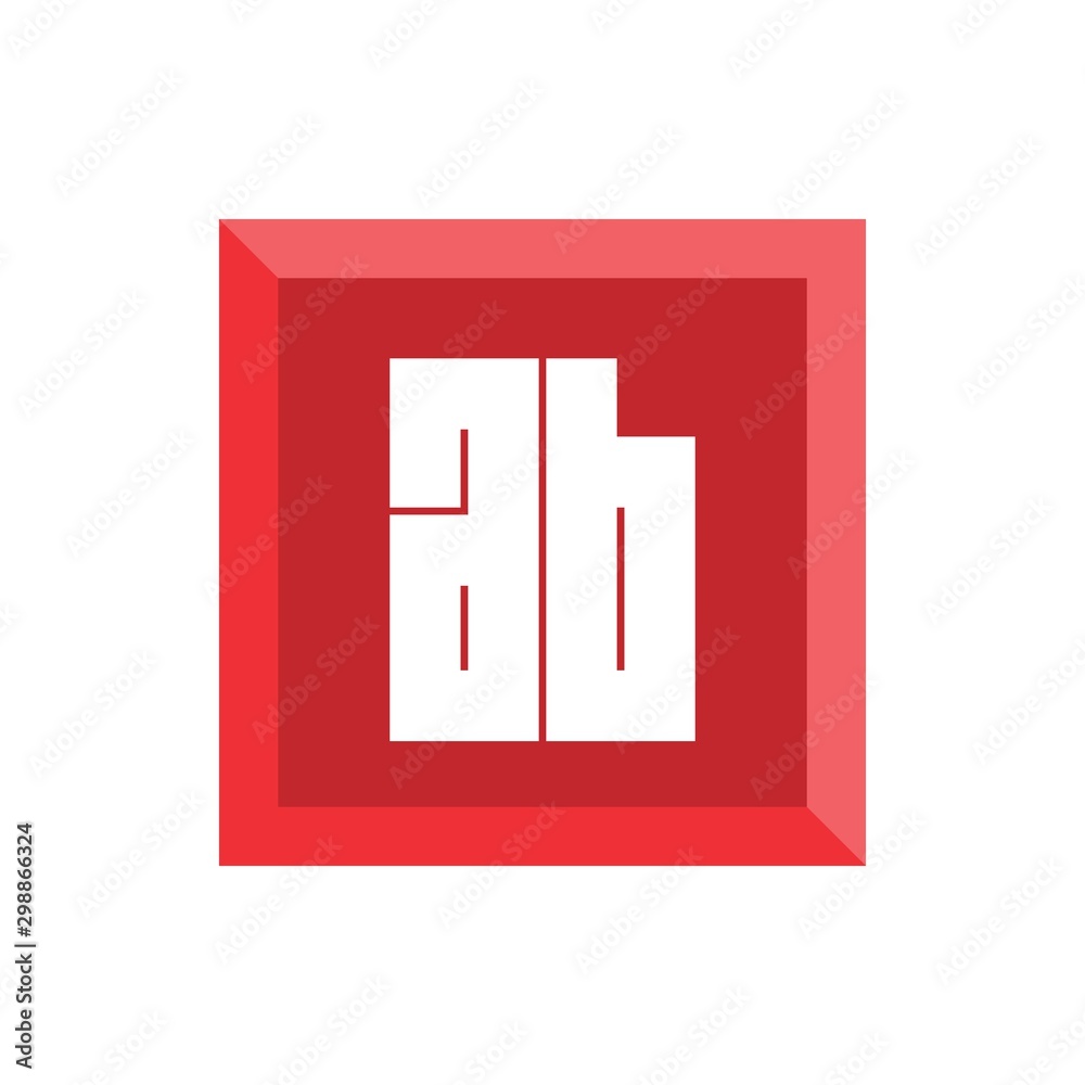 Initial Letter Logo AB Template Vector Design Initial Letter Logo AB Template Vector Design