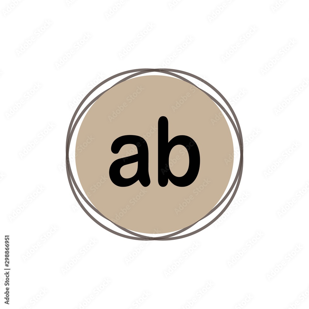Initial Letter Logo AB Template Vector Design Initial Letter Logo AB Template Vector Design