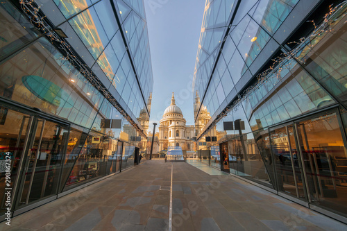 View of St Paul's Cathedral in London