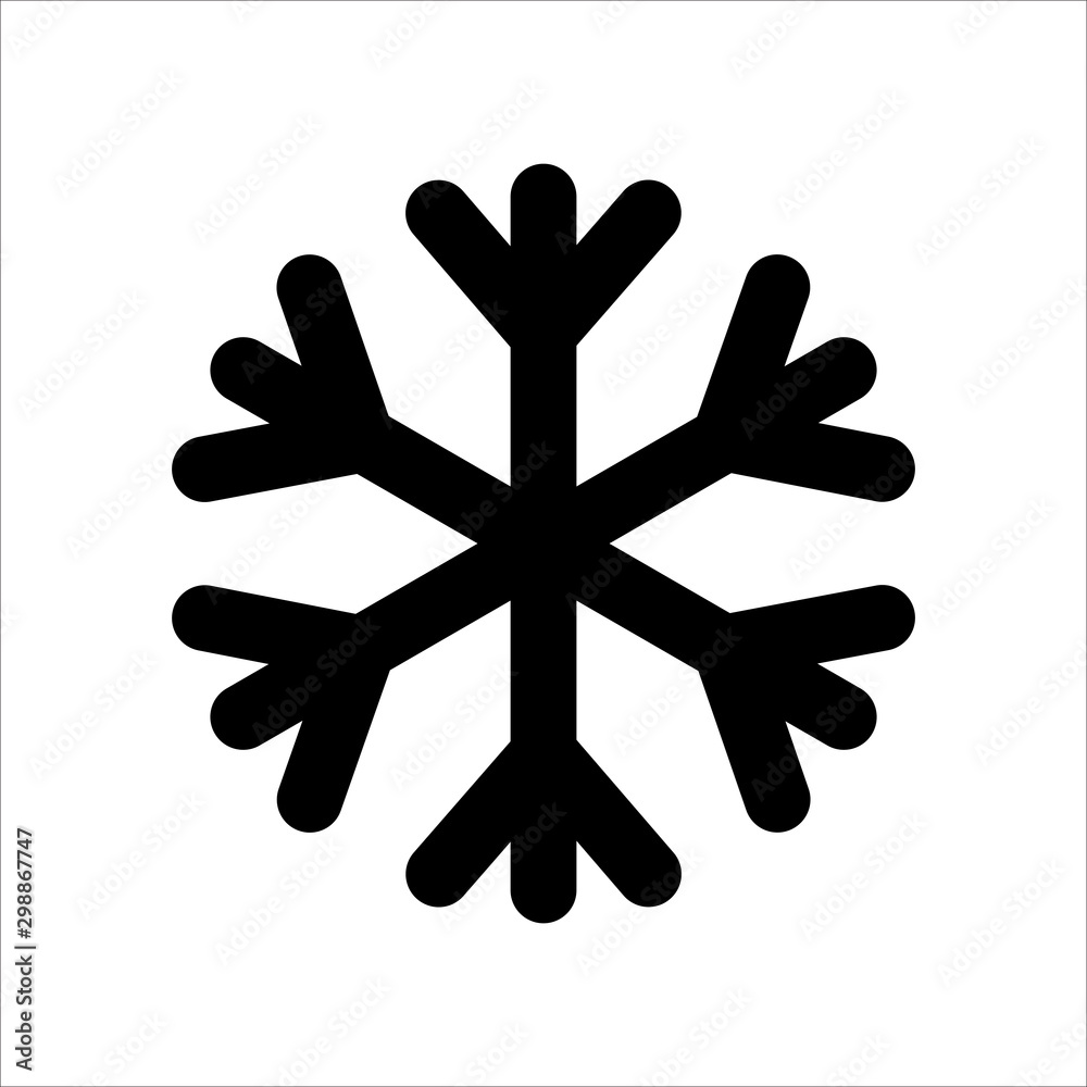 Snowflake icon. Symbol of Weather icon with trendy flat style icon for web, logo, app, UI design. isolated on white background. vector illustration eps 10 Snowflake icon. Symbol of Weather icon with trendy flat style icon for web, logo, app, UI design. isolated on white background. vector illustration eps 10