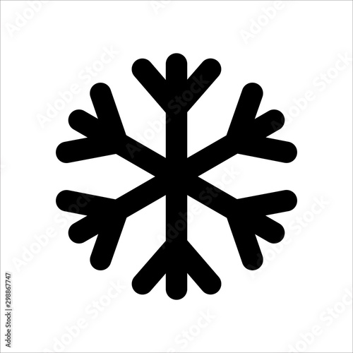 Snowflake icon. Symbol of Weather icon with trendy flat style icon for web, logo, app, UI design. isolated on white background. vector illustration eps 10