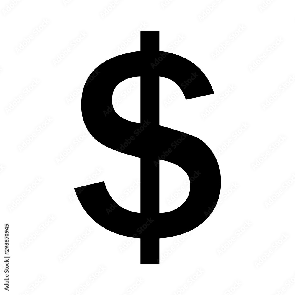 Coin with dollar sign simple icon on white background. Coin with dollar sign simple icon on white background.