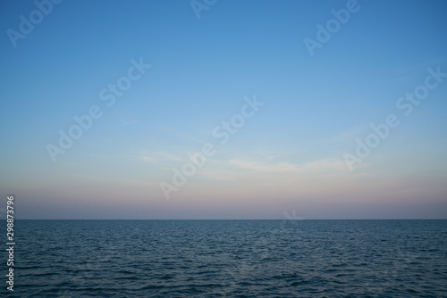 Background of beautiful blue sky and sea