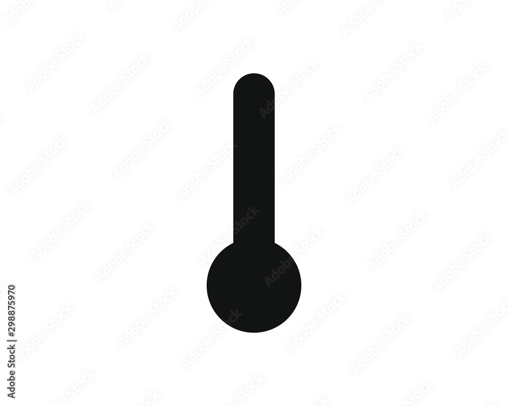 thermometer shape simple icon vector thermometer shape simple icon vector